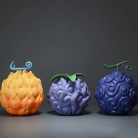En gros, 3 styles de figurines d'anime Fruit du Diable en alliage de zinc, pour accessoires de moulin à herbes et de briquet
