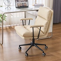 Chaise de bureau ergonomique en cuir véritable à commande pneumatique pour la maison et l'hôtel