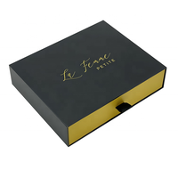 Boîte cadeau de luxe avec tiroir coulissant, doublure en satin, design personnalisé, pour chaussures, foulards, accessoires capillaires et produits de soin
