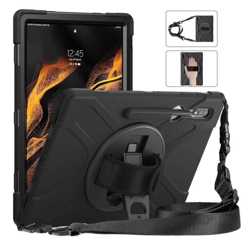 Heavy Duty Protector Case Silicone Shockproof Tablet Cover Case For Samsung Galaxy Tab S8 Ultra 14.6 inch