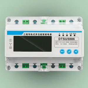 China Factory Promotion 220V 380V Wireless Smart 3 Phase Power Meter Din Rail Energy Meter