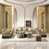 Canapé de salon sur mesure de luxe italien, mobilier de hall d'hôtel, canapé d'intérieur haut de gamme pour projets, canapé de décoration intérieure de villa
