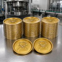 Sceau hermétique # 300 couvercles EOE en fer blanc de 73 mm de qualité alimentaire avec anneau de sécurité pour fabricants de boîtes de conserve