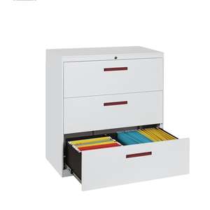 أدراج خزانة A3 و A4 حجم ورقة تخزين خزانات الملفات 4 درج قابل للقفل معدنية جانبية خزانات الملفات - Product Image 1