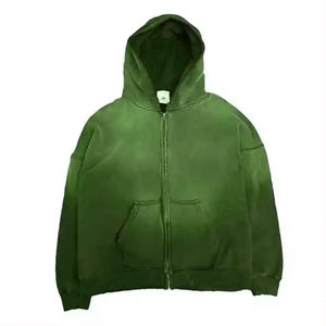 Sudadera con capucha lavada con ácido de alta calidad térmica doble, Sudadera con capucha de invierno hecha a medida, nuevo estilo, 100% algodón, sudaderas con capucha para hombre - Product Image 5