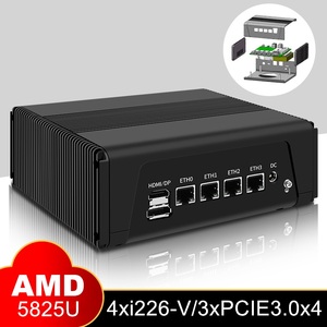 Cheap Ry-zen 5 5500U 4 Lan NAS <b>Mini</b> <b>PC</b> 3*NVMe 3x4K UHD 2.5G Firewall Appliance Proxmox PfSense Industrial Computer C4A Firewall - Product Image 3