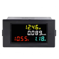 D69-3021 DC7-20V 0-100A Multimètre numérique LCD multifonctionnel avec affichage double tension et courant avec shunt 100A