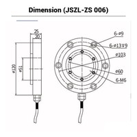 Capteur de pesage à colonne JSZL-ZS-006, 5000 kg, pour applications industrielles, type colonne, pour conteneurs, 5 tonnes