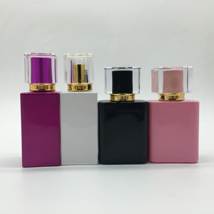 50ml Flat <strong>Refillable</strong> Glass Perfume Spray Bottle with Screw Cap Screen Printed Logo <strong>Reed</strong> <strong>Diffuser</strong> - Product Image 6