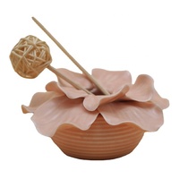 Direct de l'usine Écologique Populaire En Céramique De Luxe Parfum Fleur Porcelaine Aroma Fleur Diffuseur Désodorisant Morandi Couleur