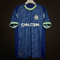 Maillots de football version fan 25/26 grande taille en popeline Naples Marseille Bayern Leverkusen Nottingham Forest Celtic Lazio