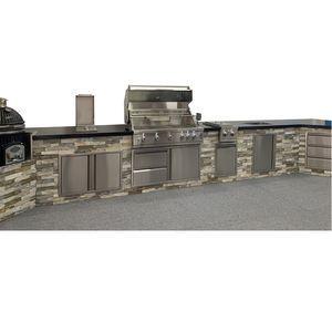 Düşük adedi ucuz fiyat paslanmaz çelik 304 6 brülör gazlı MANGAL ızgara dışında barbekü pişirme için LED ve Rotisserie ile - Product Image 6