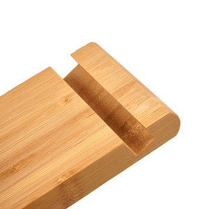 अनुकूलित बांस और लकड़ी का स्मार्टफोन स्टैंड डेस्कटॉप फोन स्टैंड - Product Image 5