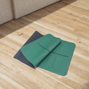 Tapete de Yoga Ecológico Biodegradable Universal de TPE Grueso Personalizado de 4mm con Línea Láser, Correa de Transporte Impermeable y Sostenible - Product Image 3
