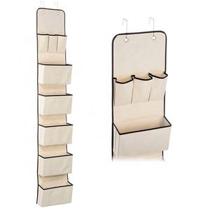 8-Pocket Foldable Over-the-Door Metal Steel Fabric Eco-Friendly Modern Bathroom Cabinet Organizer Wall Storage <b>Clothes</b> Bag - Product Image 5