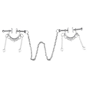 Pinzas para Pezones de Acero Inoxidable FAAK con Cadena Metálica, Juguete Sexual Femenino, Juego de Coqueteo para Parejas, Accesorios para Juegos de Adultos, Producto BDSM - Product Image 2
