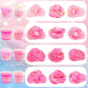 Set de Slime de Texturas Variadas: Frascos de Cristal con Nubes de Mantequilla, Cuentas de Espuma y Dijes – Regalo Creativo para Niños y Recompensa para el Aula - Product Image 5