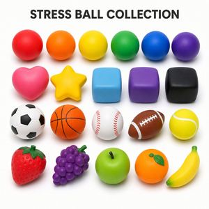 Jouet anti-stress en mousse souple en forme de boule ronde de 6,3 cm avec logo personnalisé, pour soulager l'anxiété, exercices pour les mains, cadeau promotionnel d'entreprise - Product Image 4