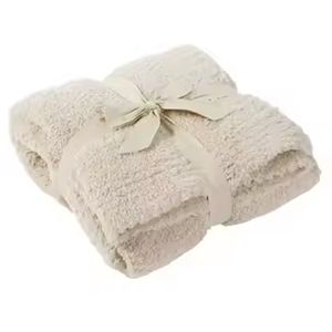 Mantas de Punto de Poliéster Suaves y Lujosas al por Mayor de Fábrica, Mantas de Microfibra Esponjosas y Muy Suaves para Cama y Sofá - Product Image 1