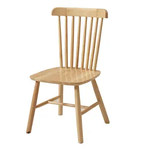Sedie da pranzo in legno set da pranzo in legno massello sedia con schienale a doghe sedie Windsor per mobili da progetto per hotel