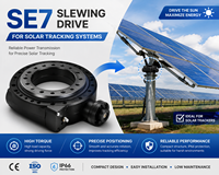 FH SE7 IP65 73:1 10.4kN.m Couple de maintien ≤0.2 °   Moteur d'orientation à axe unique pour tracker solaire
