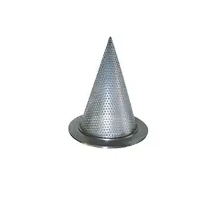 Filtro cônico temporário de aço inoxidável, filtro de bruxa para chapéu
