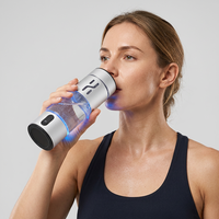 Bouteille d'eau portable et générateur d'eau riche en hydrogène alimenté par batterie USB pour café froid, usage domestique, voiture, camping-car, extérieur, écologique