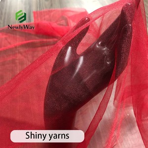 Sẵn Sàng Để Tàu Bán Buôn Phổ Biến Tricot Sáng Bóng Vải Tuyn Tutu Nylon Net Kim Cương Mỹ Lưới Vải Tuyn Vải Cho Dresses - Product Image 3