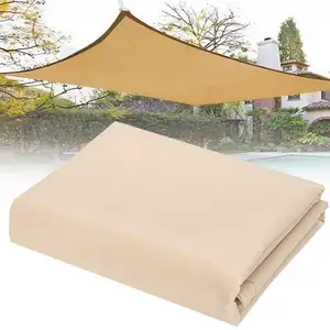 100% virgin HDPE anti UV sun shade sail outdoor/320g PE with UV shade cloth and PE beige garden parking shade net