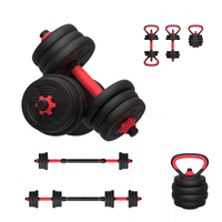 Ensemble d'haltères 6 en 1 à prix réduit vente en gros haltères d'entraînement 20kg kettlebell équipement de fitness réglable