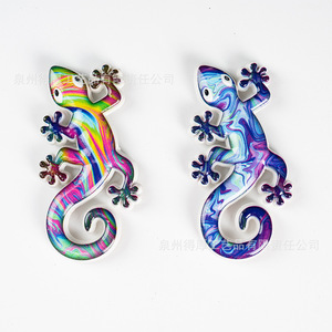 Imán de Resina Colorido con Forma de Gecko, Adhesivo Magnético para Refrigerador con Diseño Contemporáneo - Product Image 5