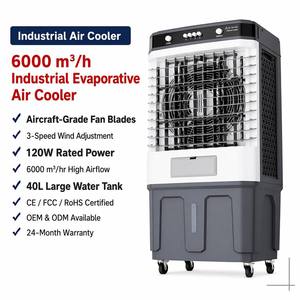 Enfriador <span class=keywords><strong>de</strong></span> <span class=keywords><strong>Aire</strong></span> Evaporativo Eléctrico Portátil al por Mayor, Tanque <span class=keywords><strong>de</strong></span> Agua Mecánico <span class=keywords><strong>de</strong></span> 40L, 3 Velocidades, para Uso Doméstico, Garaje, RV y Exteriores - Product Image 1