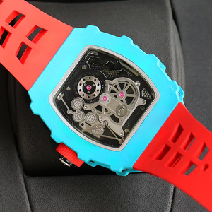 Reloj Mecánico Automático de Lujo para Hombre, Edición Limitada, Caja Azul y Negra, Diseño Aerodinámico y Esqueletizado, Tourbillon, Novedad - Product Image 2