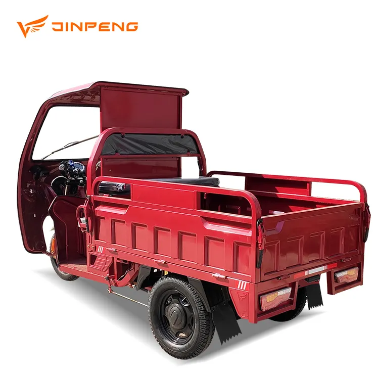 JINPENG 72v1000w Triciclo eléctrico de carga de entrega, precio barato, fabricación de China, certificado EEC, carga eléctrica ecológica