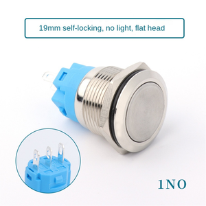 YUHE 19MM Stainless Steel Button Flat Head No <b>Light</b> IP65 Automotive & Industrial Use - Product Image 3