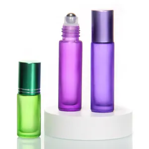 10 Ml Clear Roll On Bottle 10Ml Glass Roller Ball Bottle With Plastic Caps