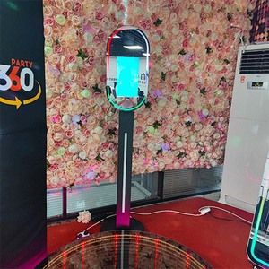 Appareil photo reflex numérique facile à utiliser à vendre Arch X 15.6 Retro Barcode Wood 65 Inch 40inch 32 Vintage Magic Mirror Photo Booth - Product Image 5