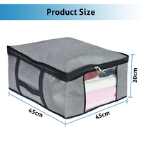 Sac de rangement, organiseurs souples, sac de rangement, ensemble de 2 vêtements, couverture, couette, couette, sac de rangement, conteneurs pour étagère de placard/vente en gros