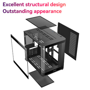 Pupazzo di neve CS083 <span class=keywords><strong>Micro</strong></span>-ATX PC supporto MATX/<span class=keywords><strong>ITX</strong></span> scheda madre del <span class=keywords><strong>Computer</strong></span> telaio con pannello ispessito 0.5mm guida di scorrimento pannello sinistro - Product Image 6
