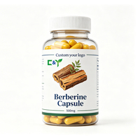 Capsules de berbérine en marque privée OEM, compléments de berbérine, berbérine HCl 97%