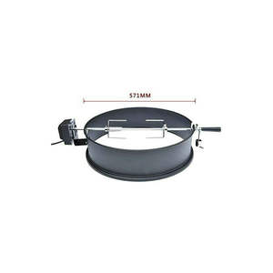 Kit de anillo de <span class=keywords><strong>asador</strong></span> eléctrico de acero cromado para hervidor de carbón de bambú, parrilla para asar pollo, barbacoa para fiesta en casa - Product Image 5