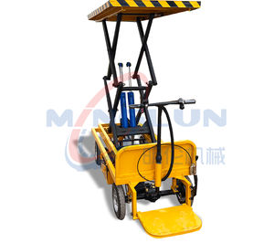 Type facultatif de support de clôture de sécurité chariot plat d'ascenseur électrique de plate-forme de levage pour transporter des marchandises - Product Image 3