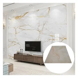 High Gloss Luxury Durable 3D Marble Design PVC Sheet Soundproof UV PVC Wall Board