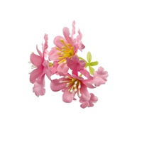 Fleurs d'hortensia artificielles en soie faites à la main, à trois branches, petites, couleur et taille personnalisables, style moderne, pour décoration DIY de la maison