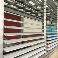Volets de ventilation horizontaux en alliage d'aluminium YASHO au design moderne pour postes de transformation d'usines électriques et groupes électrogènes, garantie 5 ans