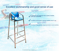 Chaise de sauveteur pour piscine lac et plage piscine 304 siège de sécurité d'observation en acier inoxydable siège de chaise