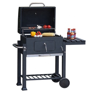 Grill <span class=keywords><strong>Barbecue</strong></span> <span class=keywords><strong>a</strong></span> <span class=keywords><strong>Carbone</strong></span> Grande in Metallo per Giardino e Patio, Affumicatore da Esterno - Product Image 2