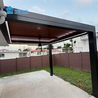 Pergola de luxe Sweet Home en aluminium de grande taille avec toit à lames orientables, écologique, revêtement poudré, imperméable, pour patio et jardin
