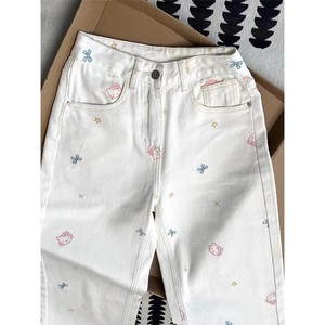Pantalones Vaqueros de Pierna Ancha y Corte <span class=keywords><strong>Bajo</strong></span> para <span class=keywords><strong>Mujer</strong></span>, Estilo Más Vendido, Ajuste Holgado, Transpirables, Ideales para Toda Ocasión - Product Image 2