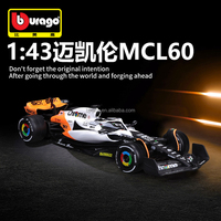1/43 MCL60 Alliage Racing Modèle Formule 1 Simulation Voiture Jouet pour Décorations de Fête Collection